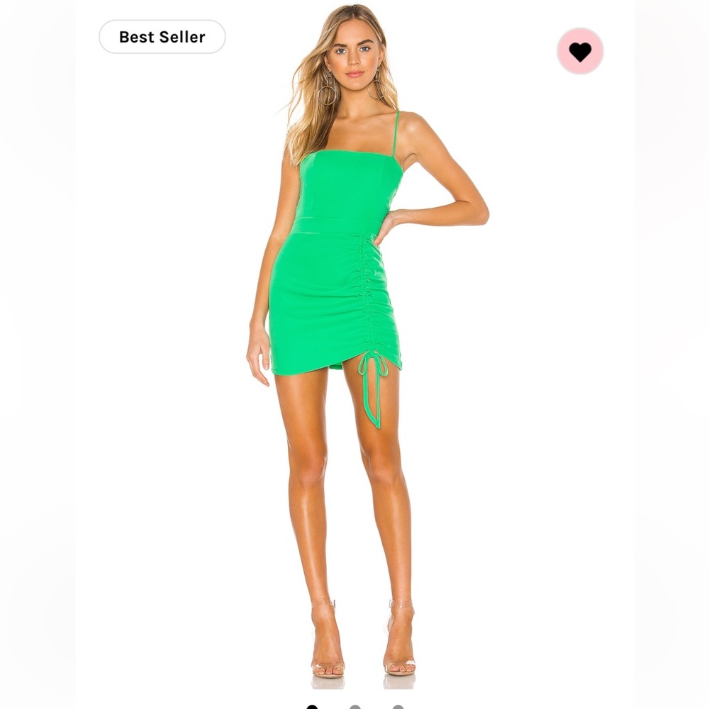 Superdown Fabiana green mini dress